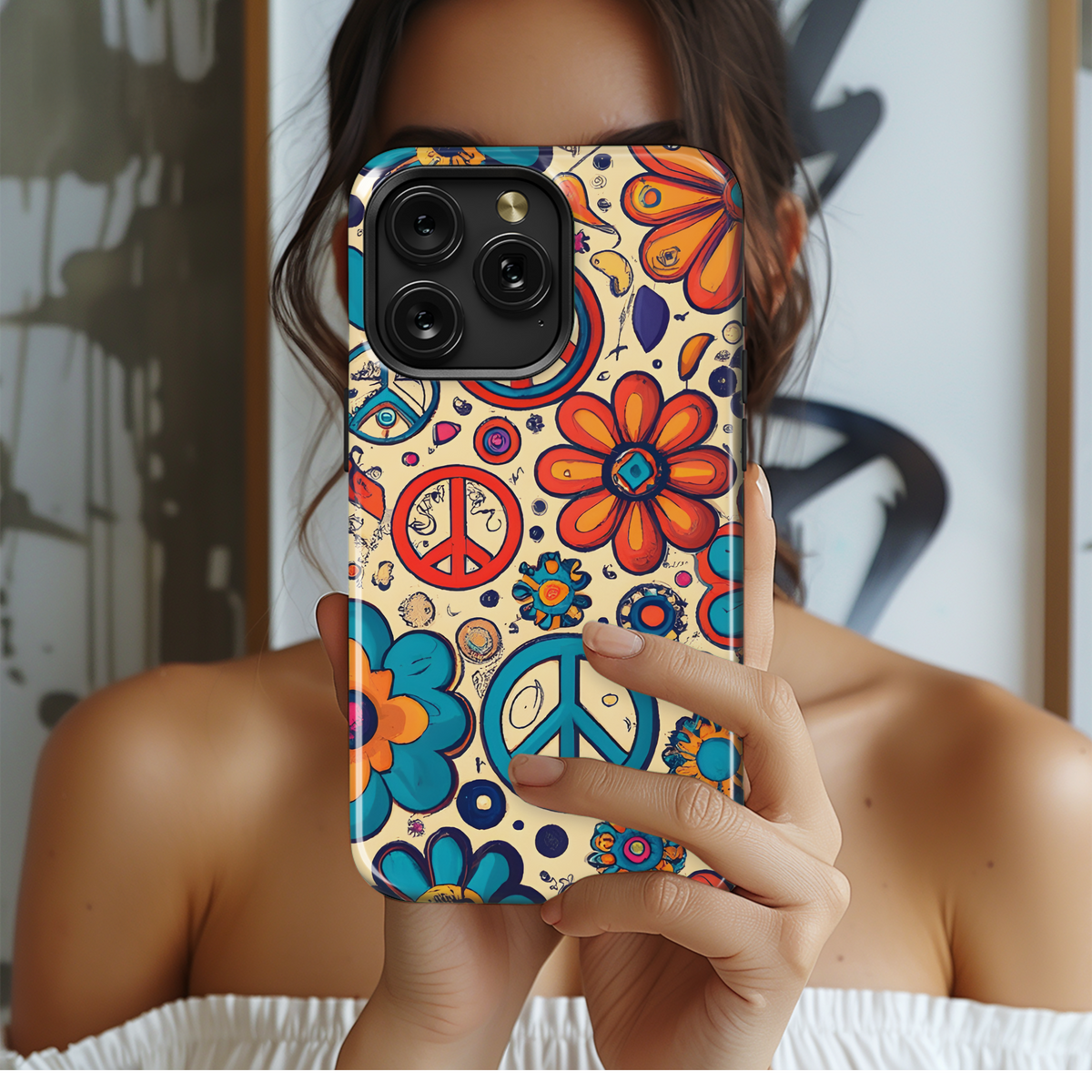 Flower Power Phone Case iPhone Samsung Cover Pixel 3465 - Image 2