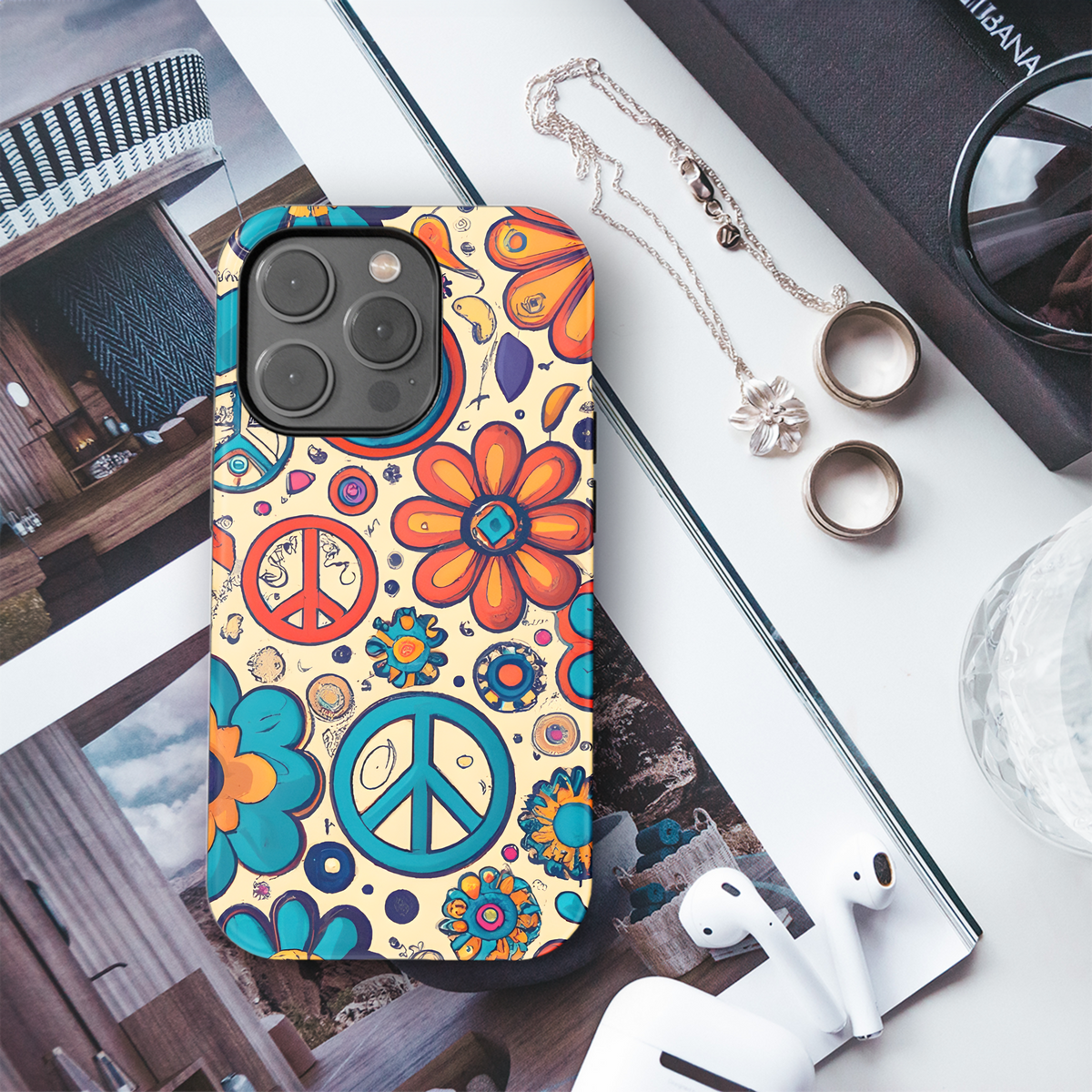 Flower Power Phone Case iPhone Samsung Cover Pixel 3465 - Image 3