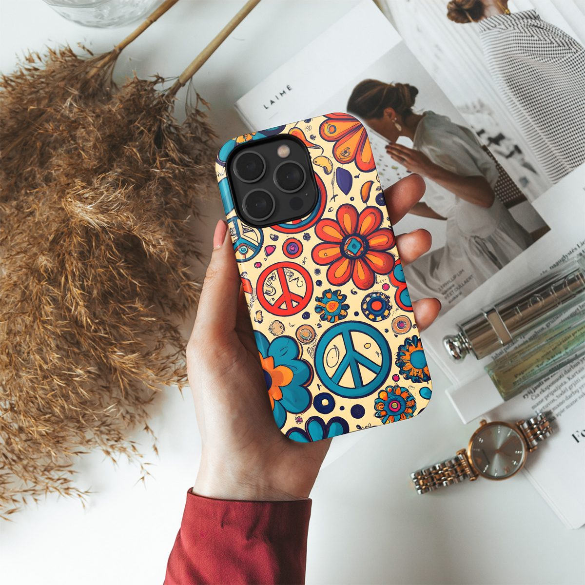 Flower Power Phone Case iPhone Samsung Cover Pixel 3465 - Image 4