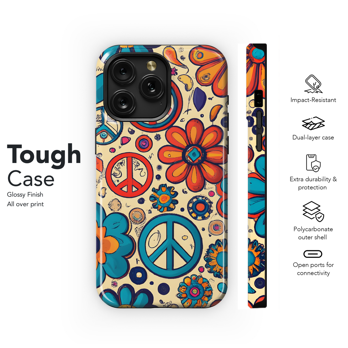 Flower Power Phone Case iPhone Samsung Cover Pixel 3465 - Image 6