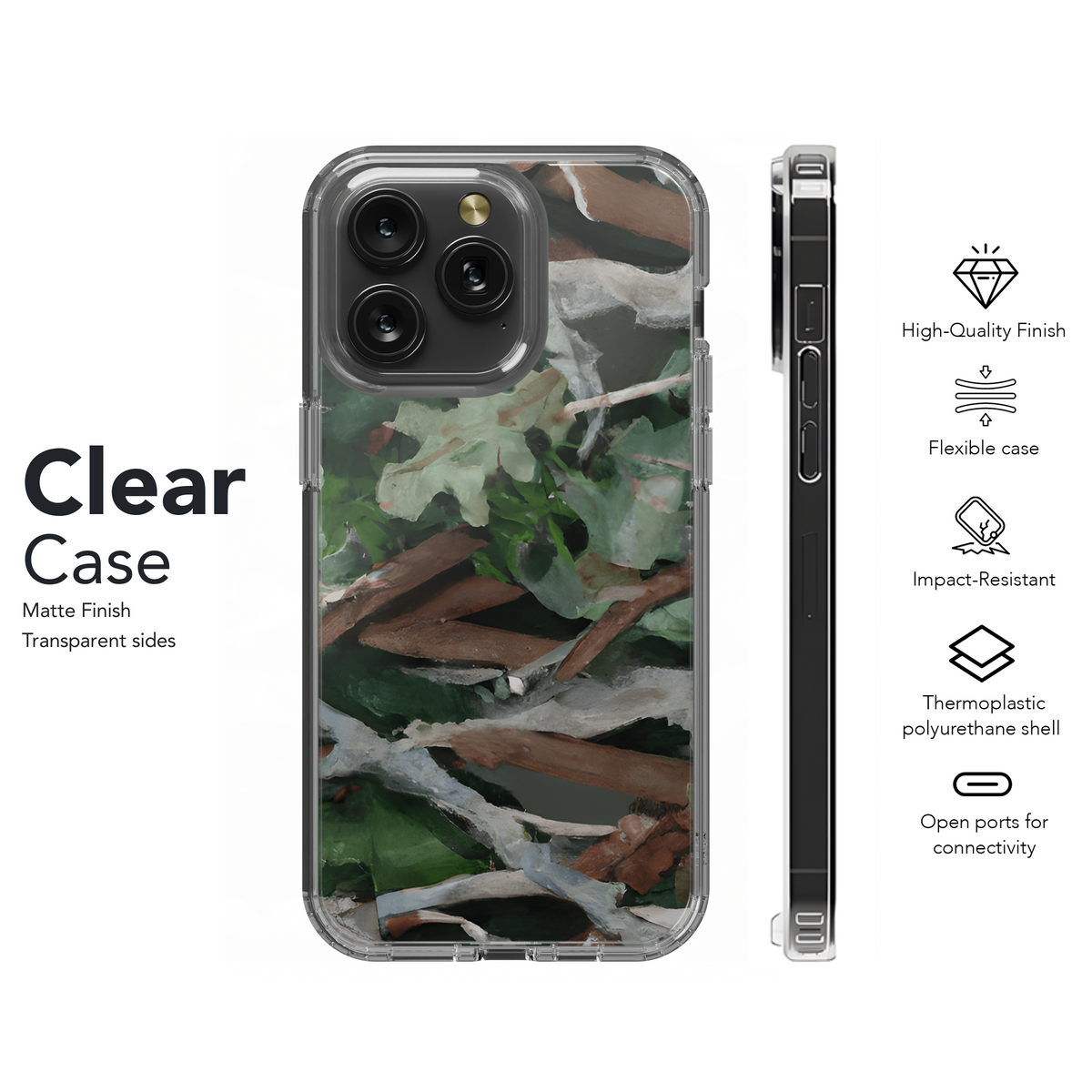 Forest Camo Phone Case iPhone Samsung Cover Pixel 3403 - Image 8