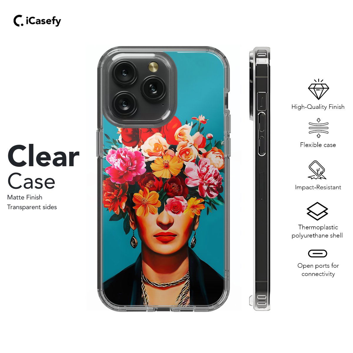 Frida Kahlo Feminism Surrealism Flower Phone Case iPhone Samsung Pixel & More - Image 7