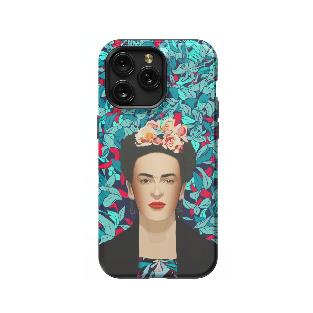 Frida Kahlo Portrait Feminism Surrealism Flower Floral Phone Case iPhone Samsung Pixel & More #10 - Image 1