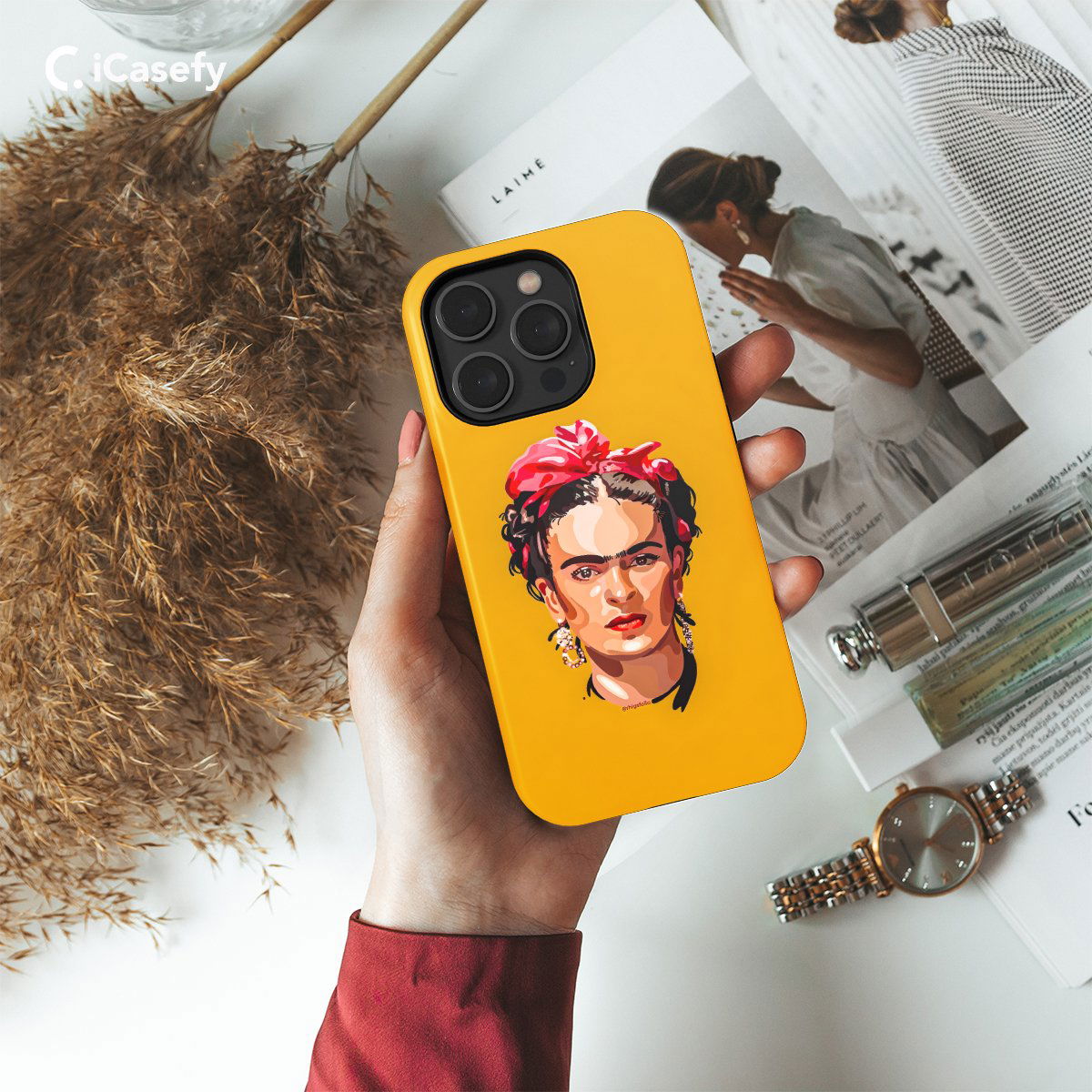 Frida Kahlo Portrait Feminism Surrealism Phone Case iPhone Samsung Pixel & More #8 - Image 2