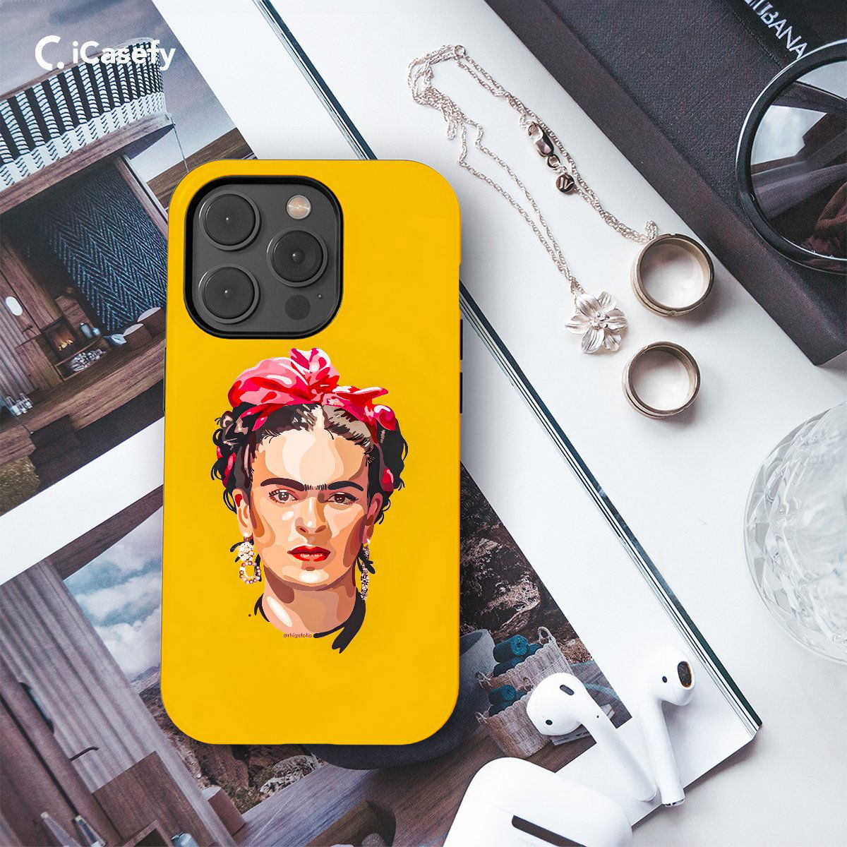 Frida Kahlo Portrait Feminism Surrealism Phone Case iPhone Samsung Pixel & More #8 - Image 3