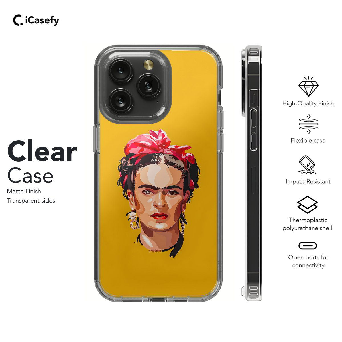 Frida Kahlo Portrait Feminism Surrealism Phone Case iPhone Samsung Pixel & More #8 - Image 7