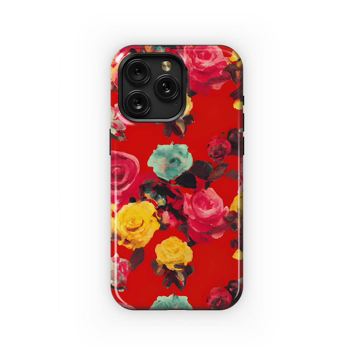 Frida Red Roses Phone Case iPhone Samsung Cover Pixel 3275 - Image 1