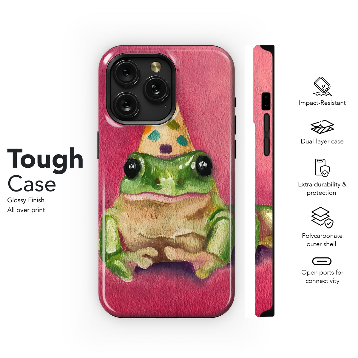 Frog Birthday Funny Phone Case iPhone Samsung Cover Pixel 2071 - Image 6