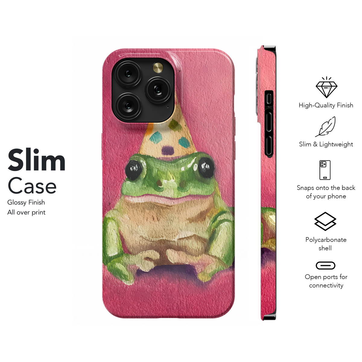 Frog Birthday Funny Phone Case iPhone Samsung Cover Pixel 2071 - Image 7