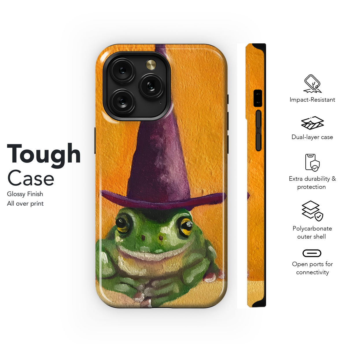 Frog in a Witch Phone Case iPhone Samsung Cover Pixel 2070 - Image 6