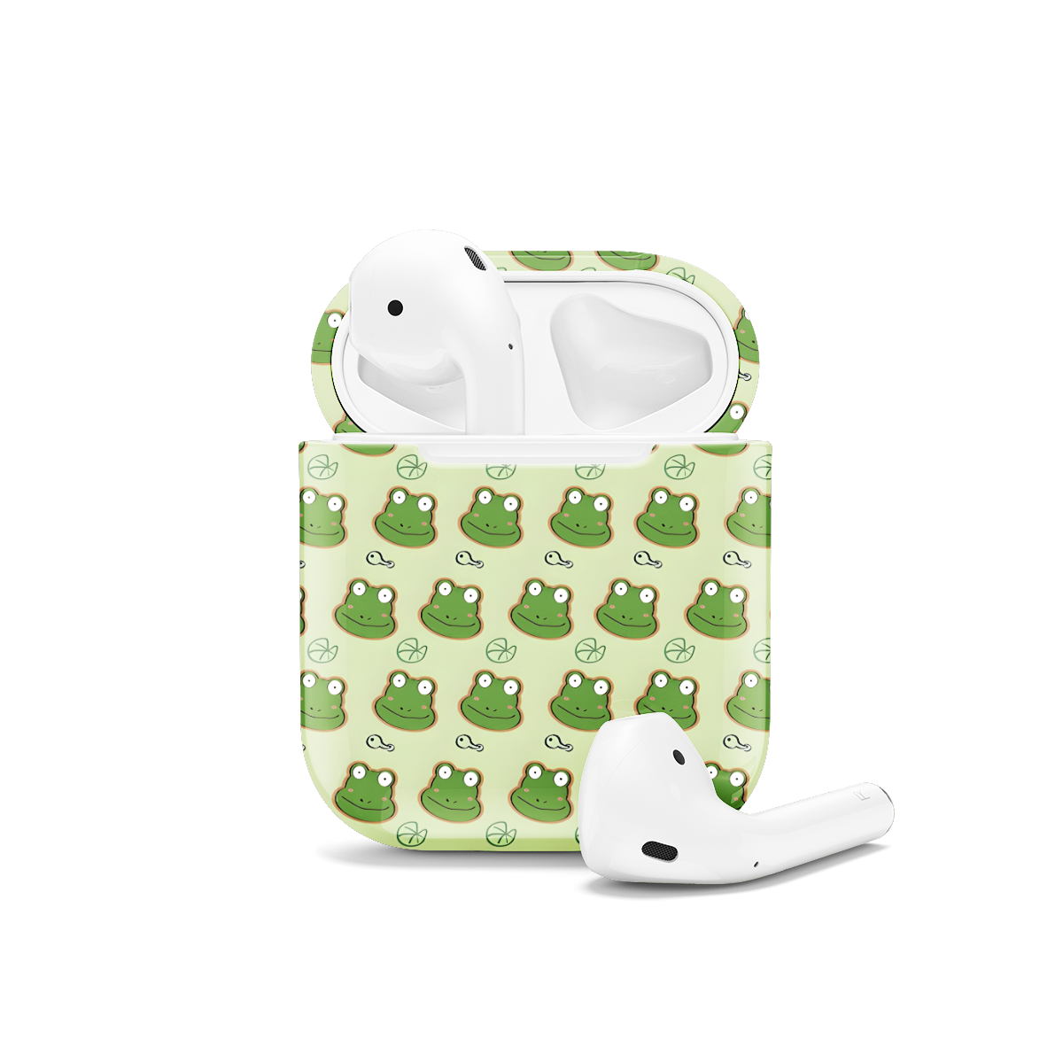 Frog pattern AirPods Case AirPods Pro AirPods Pro 2 AirPods 3 AirPods 2 Glossy 1152 - Image 1