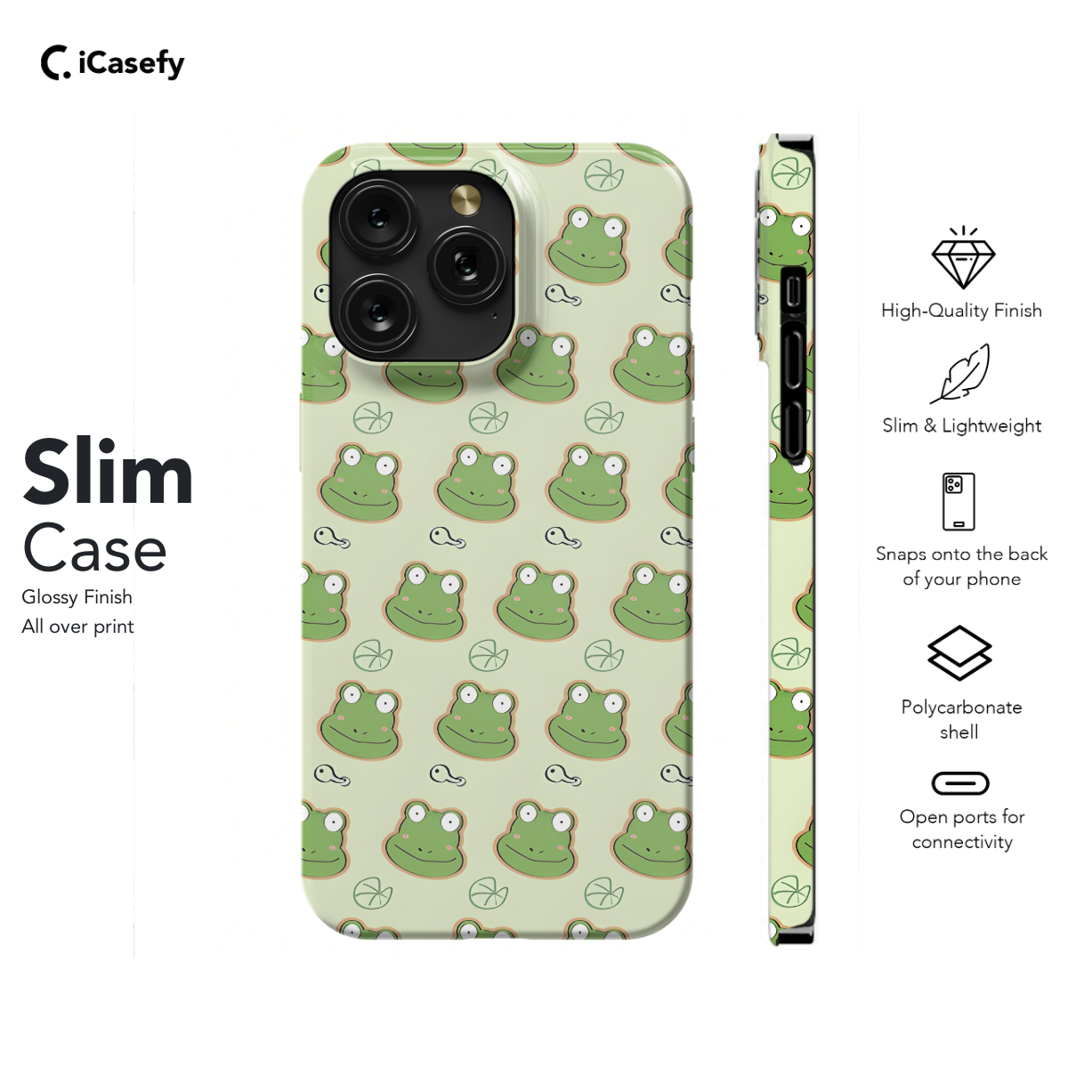 Frog pattern Phone Case iPhone Samsung Cover Pixel 1152 - Image 6