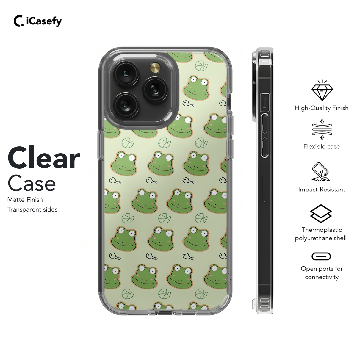 Frog pattern Phone Case iPhone Samsung Cover Pixel 1152 - Image 7