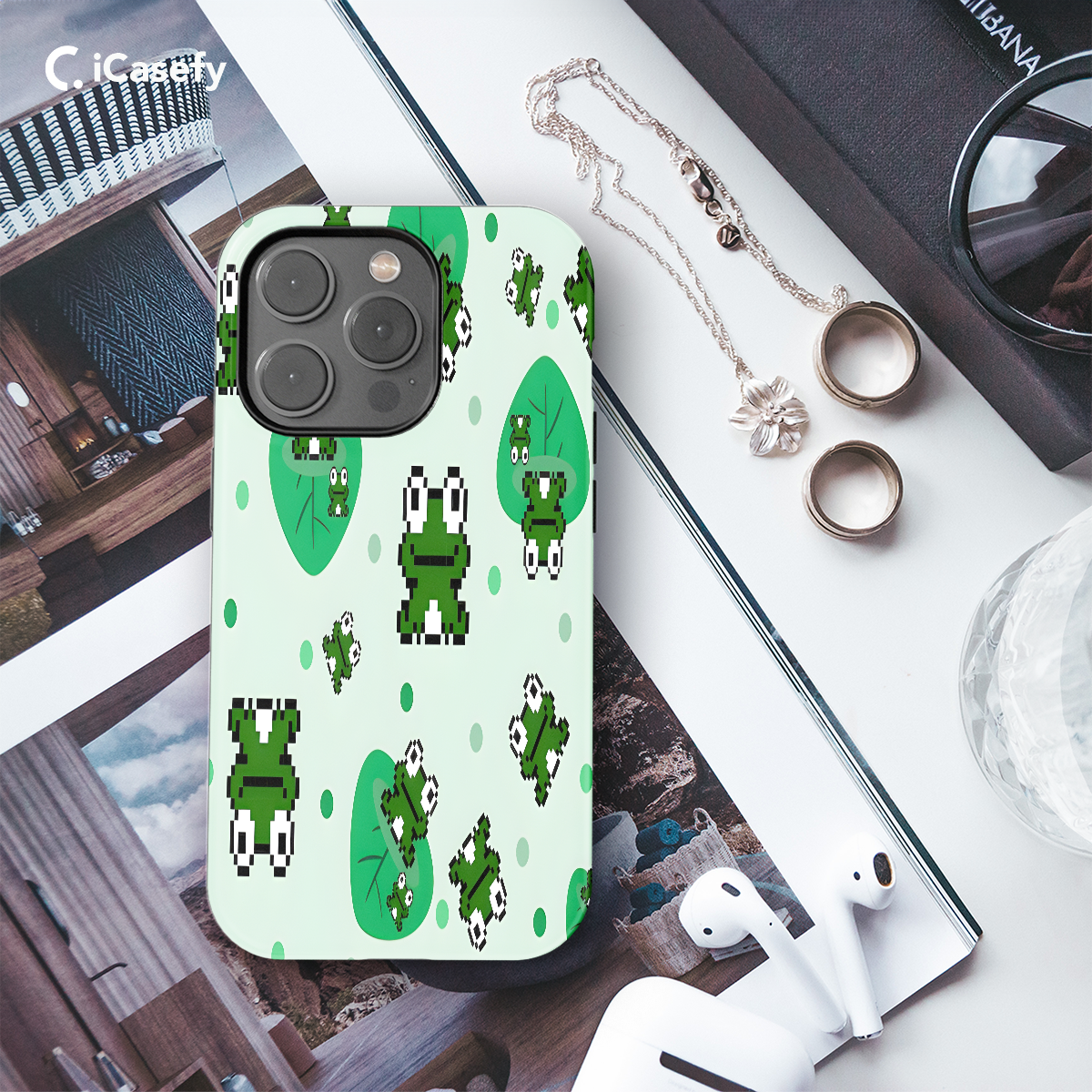 Frog Phone Case iPhone Samsung Cover Pixel 1153 - Image 3