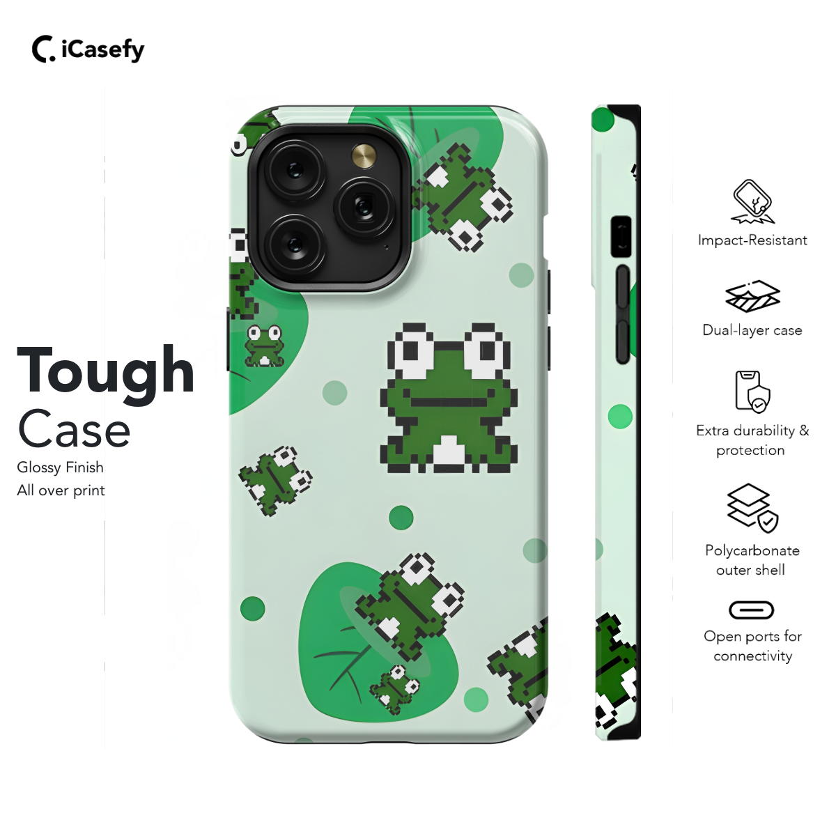 Frog Phone Case iPhone Samsung Cover Pixel 1153 - Image 5