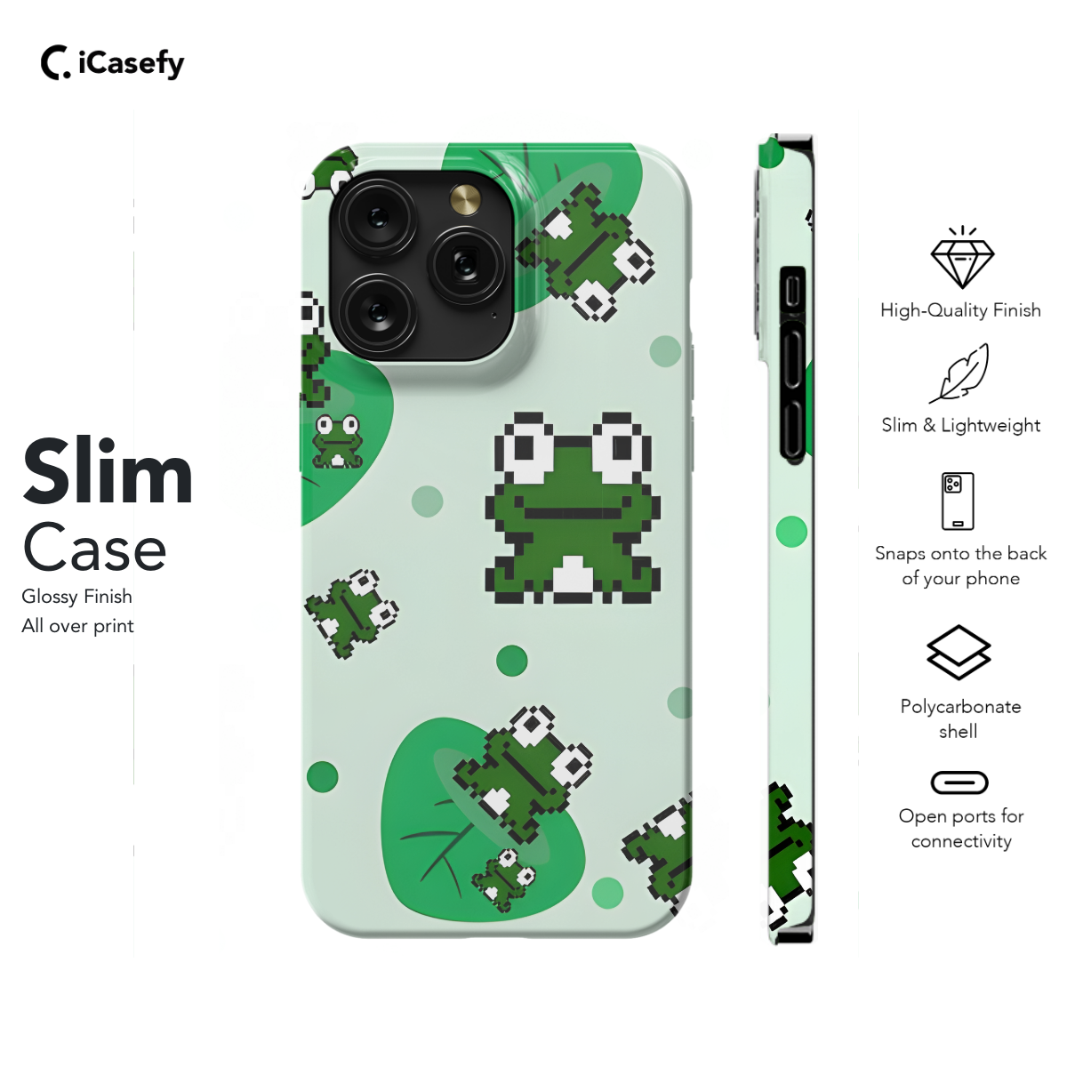 Frog Phone Case iPhone Samsung Cover Pixel 1153 - Image 6