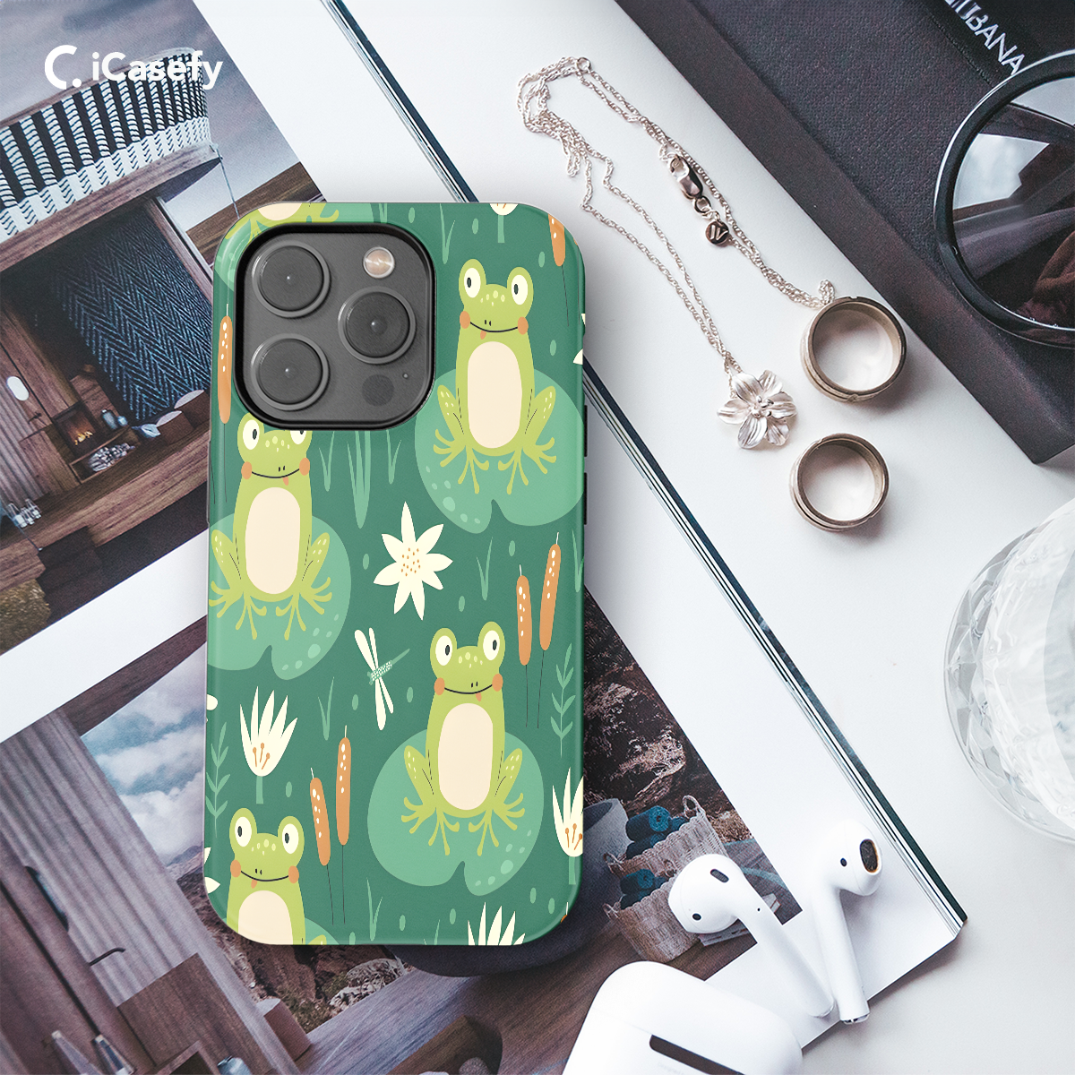 Frogs Phone Case iPhone Samsung Cover Pixel 1154 - Image 3