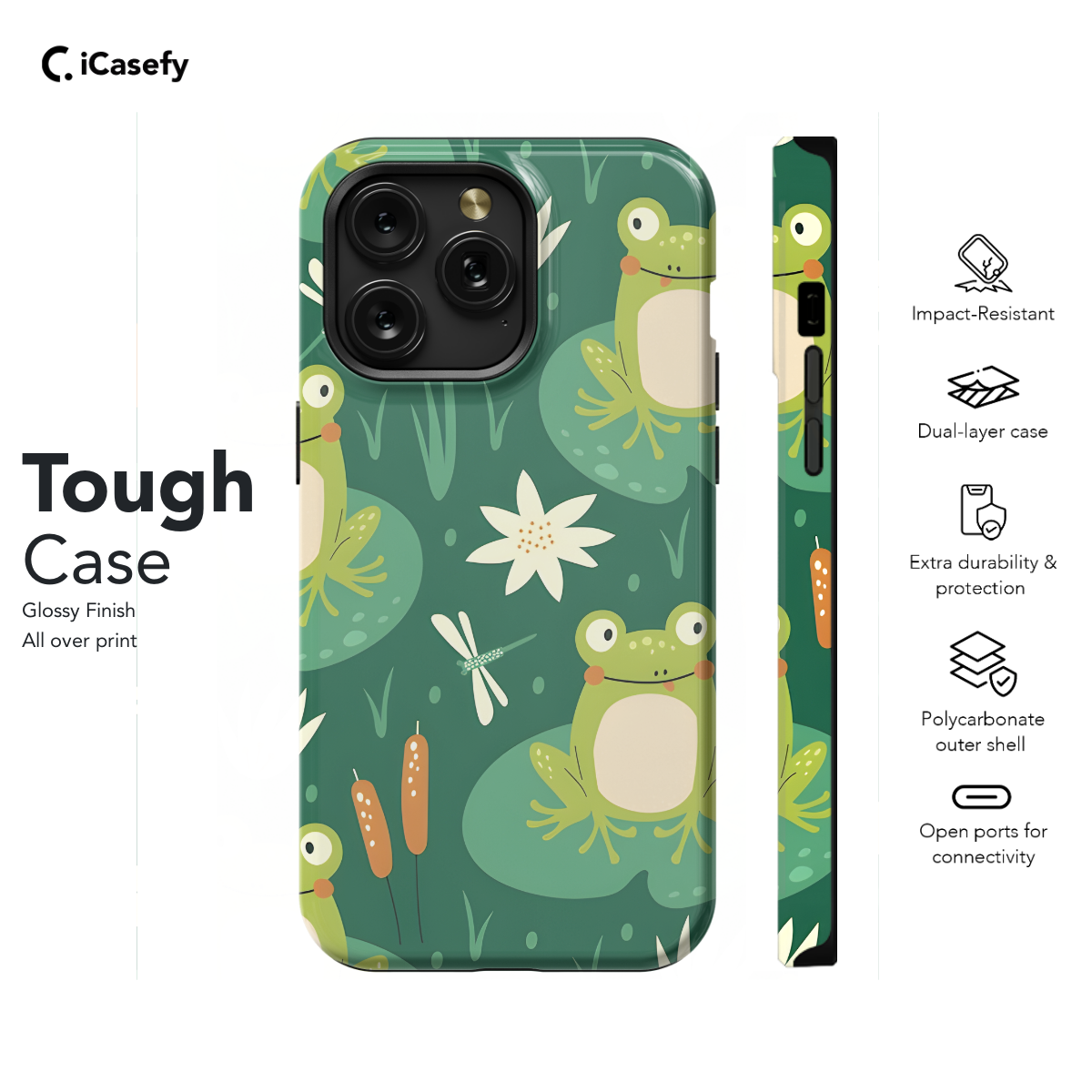 Frogs Phone Case iPhone Samsung Cover Pixel 1154 - Image 5