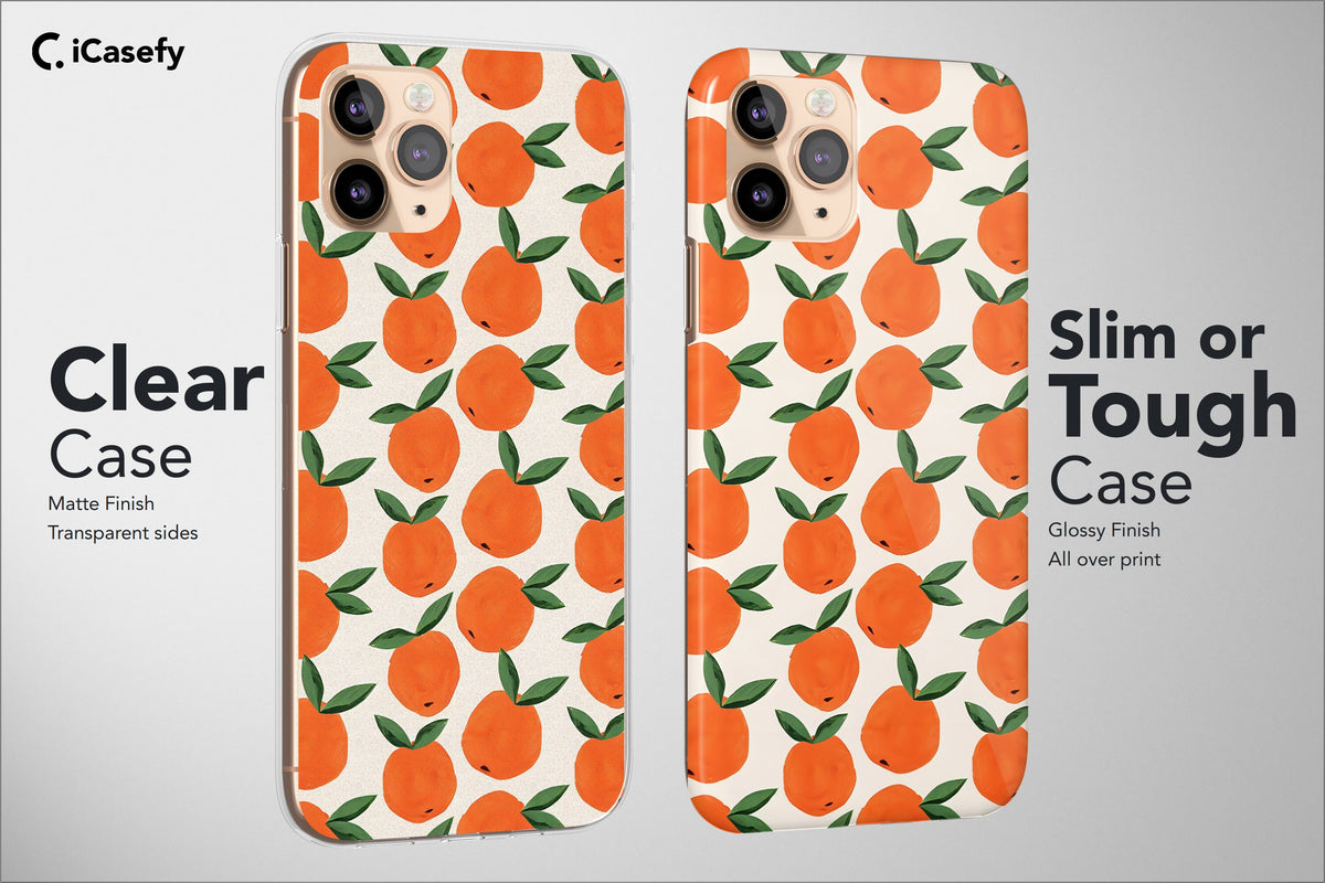 Fruity Phone Case Lemon Orange Strawberry Papaya Cover - Image 2