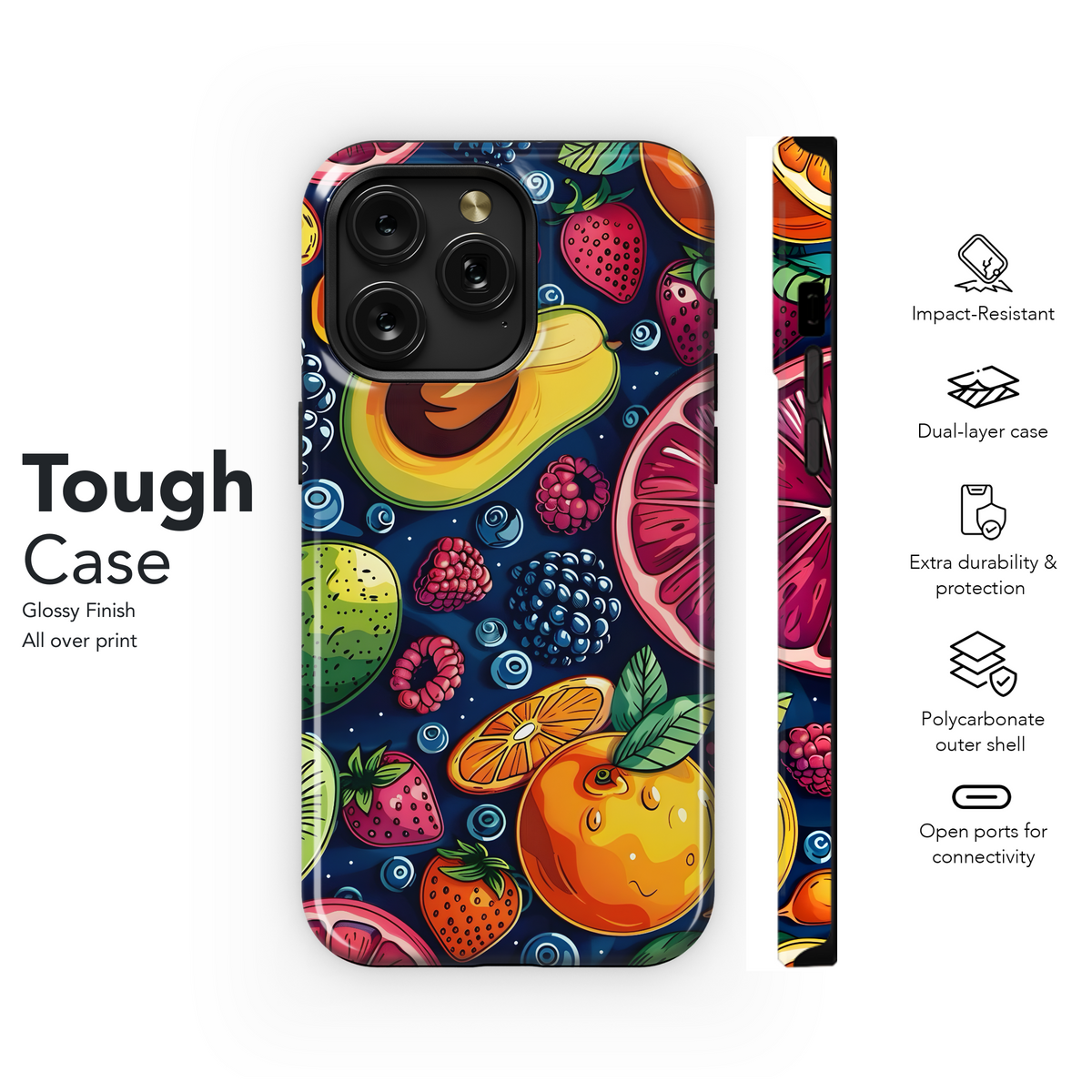 Fruity Vibrant Design
 Phone Case iPhone Samsung Cover Pixel 4124 - Image 6