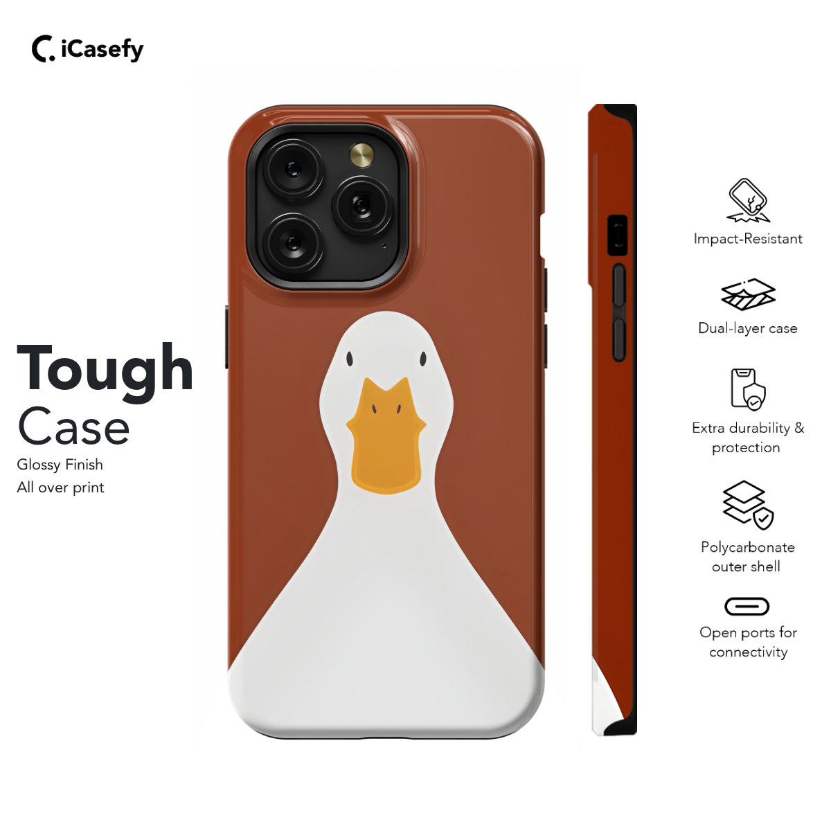 Funny Duck Phone Case iPhone Samsung Cover Pixel 1238 - Image 5