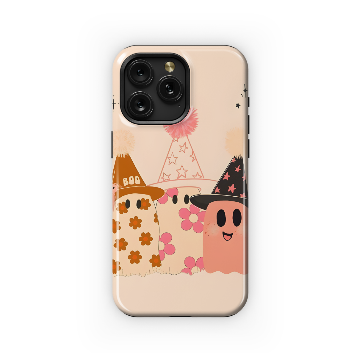 Funny Ghost Halloween Boo Cute Fall Phone Case iPhone Samsung Cover Pixel 1718 - Image 1