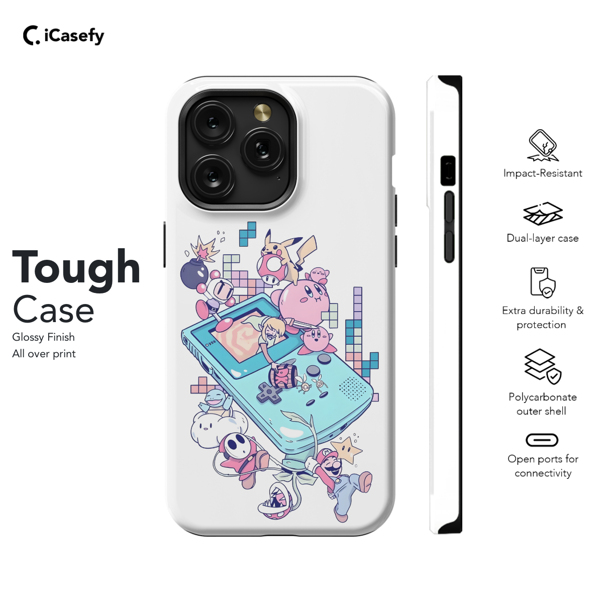 Kawaii Gaming Room Wall Art - 90s Anime Aesthetic - Cozy Lofi Art - Retro Gamer Gift - Pink Pastel Phone Case for iPhone, Samsung, Pixel & More 570 - Image 5