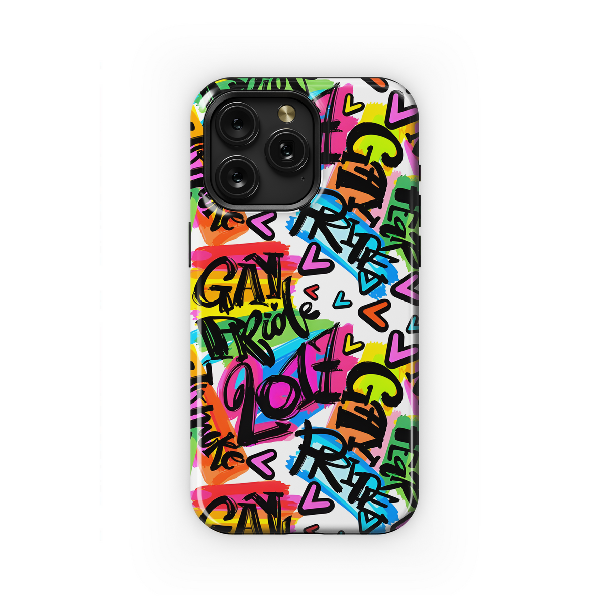 Gay Pride Rainbow Phone Case iPhone Samsung Cover Pixel 3871 - Image 1