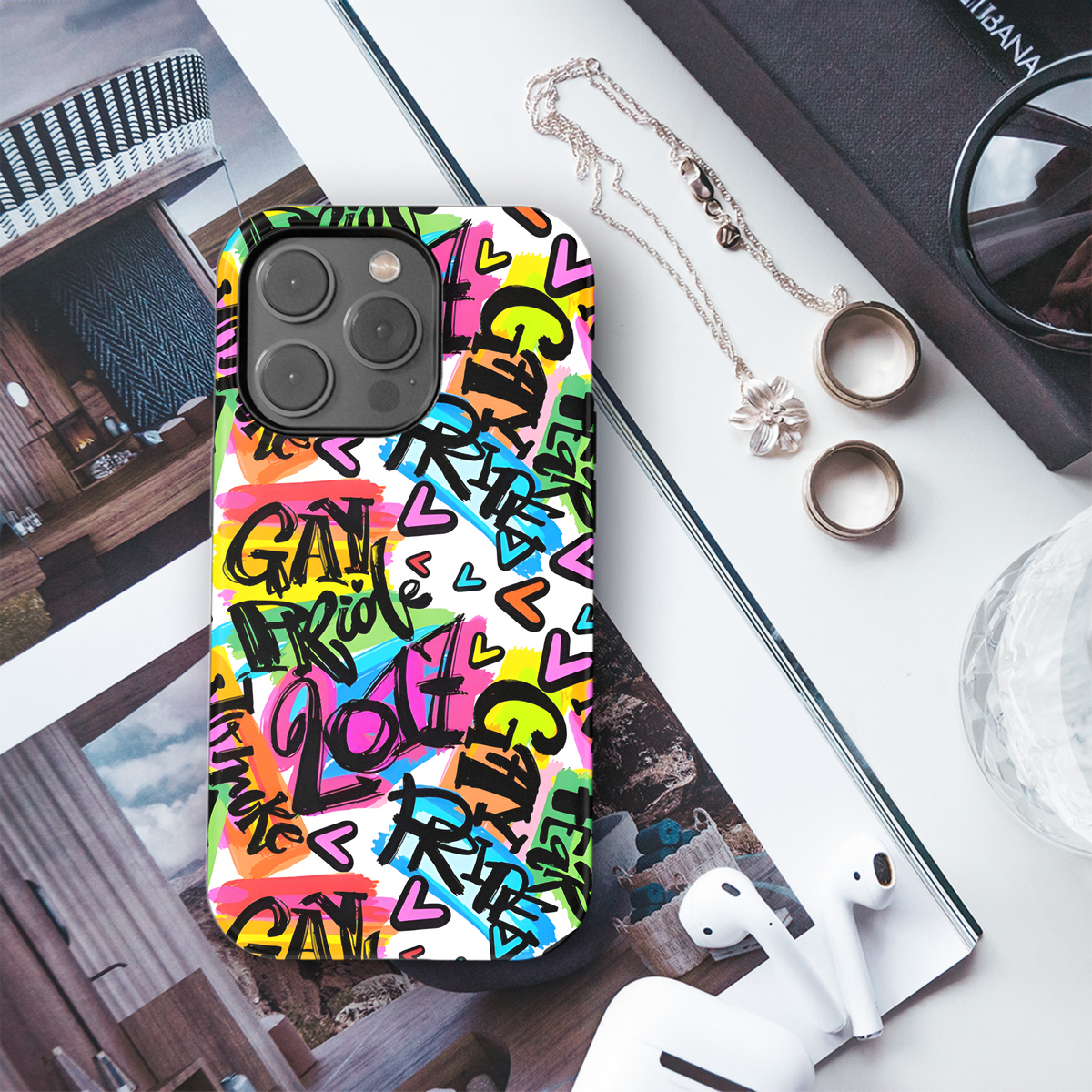 Gay Pride Rainbow Phone Case iPhone Samsung Cover Pixel 3871 - Image 3