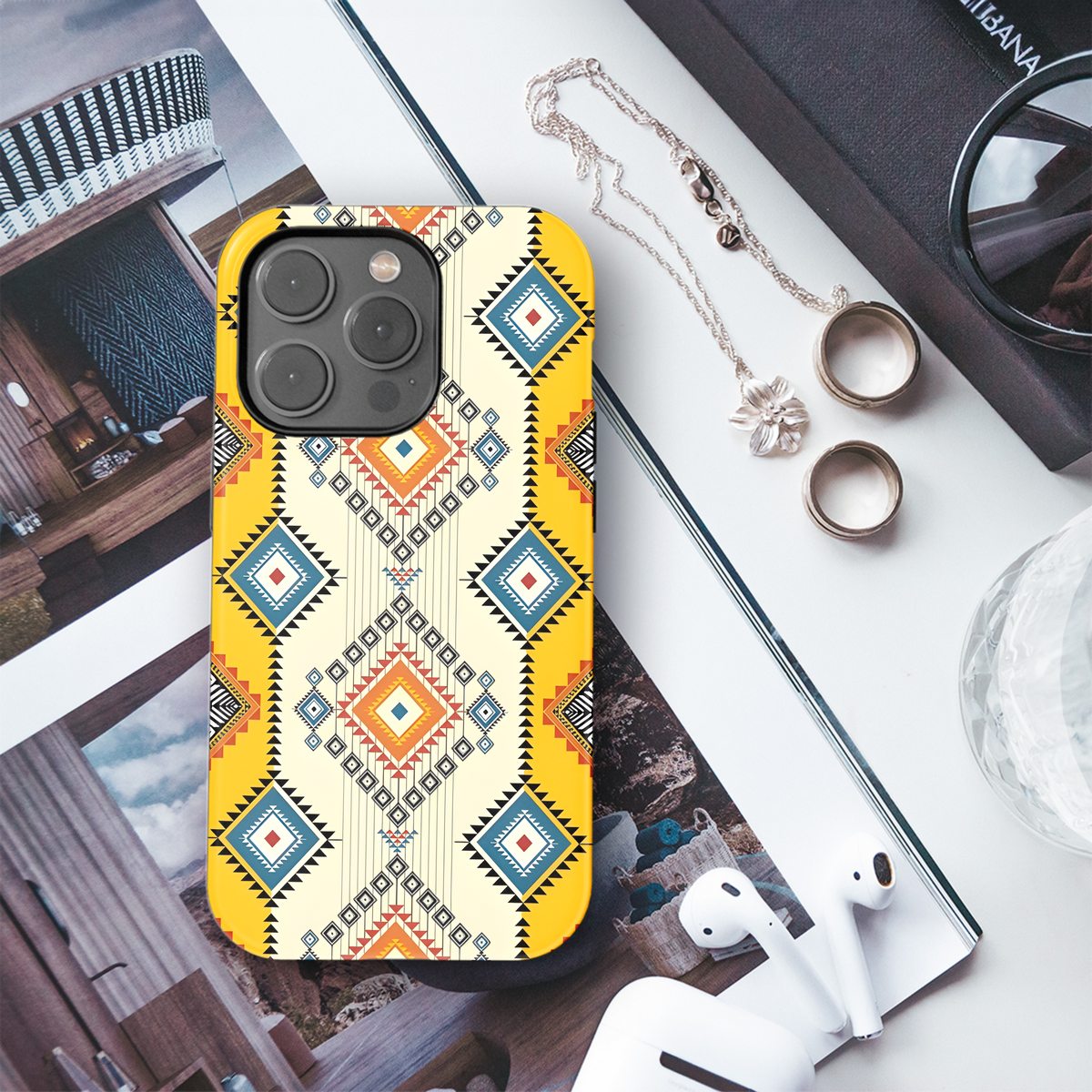 Geometric Ethnic Phone Case iPhone Samsung Cover Pixel 3198 - Image 3