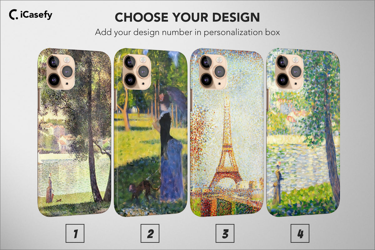 Georges Seurat Phone Case Aesthetic Famous Painting Cover - Image 1