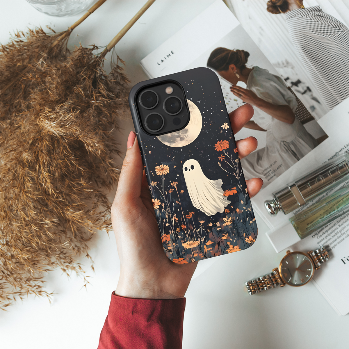 Ghost Moon Blooms
 Phone Case iPhone Samsung Cover Pixel 4212 - Image 4