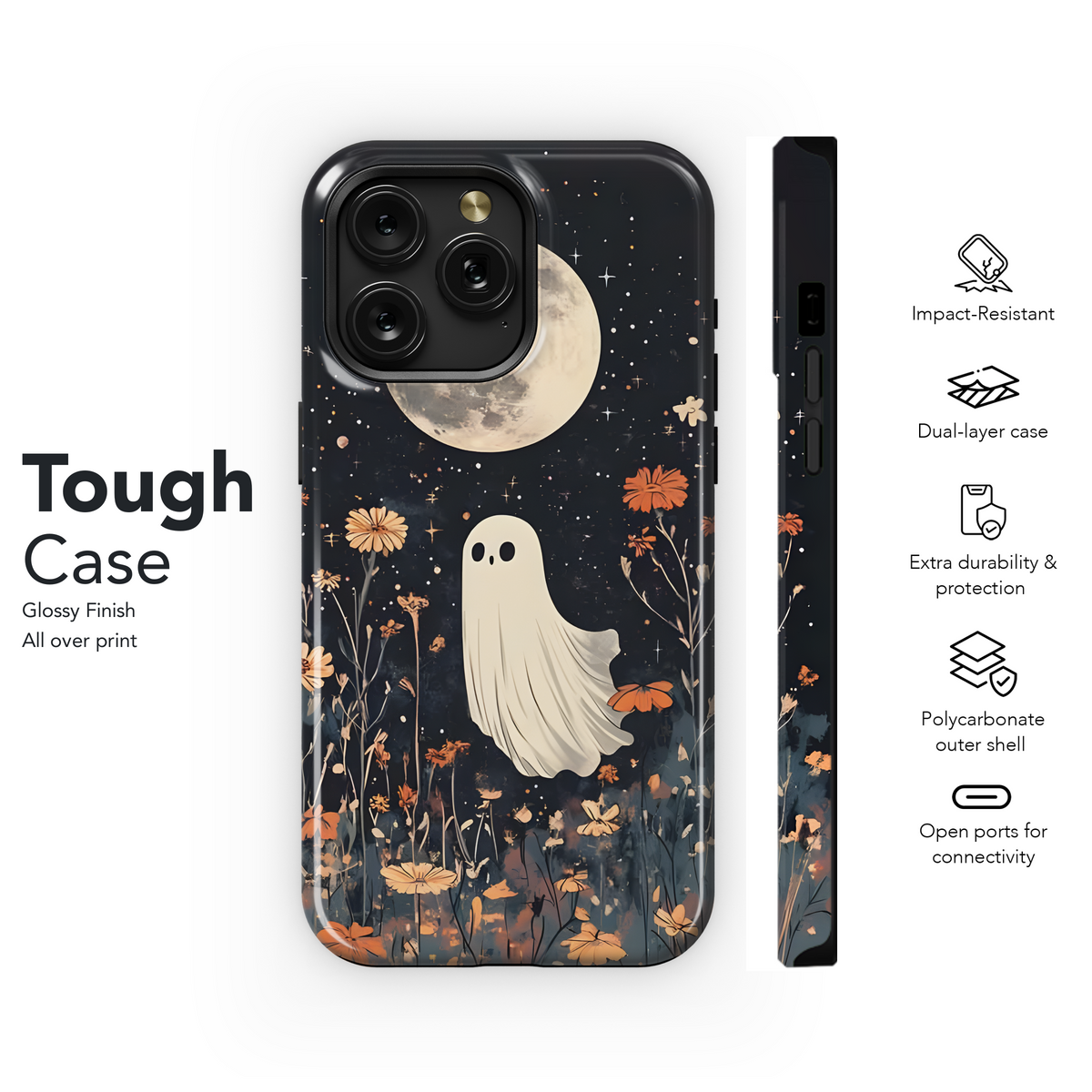 Ghost Moon Blooms
 Phone Case iPhone Samsung Cover Pixel 4212 - Image 6