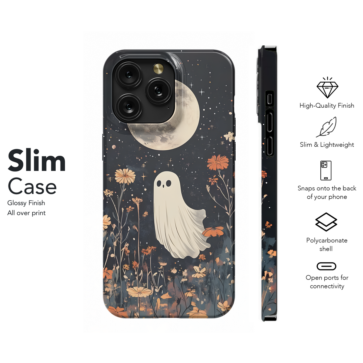 Ghost Moon Blooms
 Phone Case iPhone Samsung Cover Pixel 4212 - Image 7