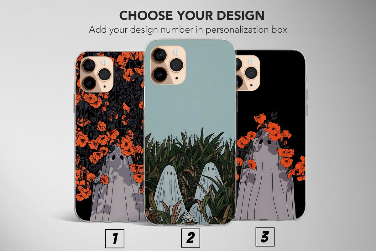 Ghost Phone Case Cover Gothic Spooky Art - Image 1