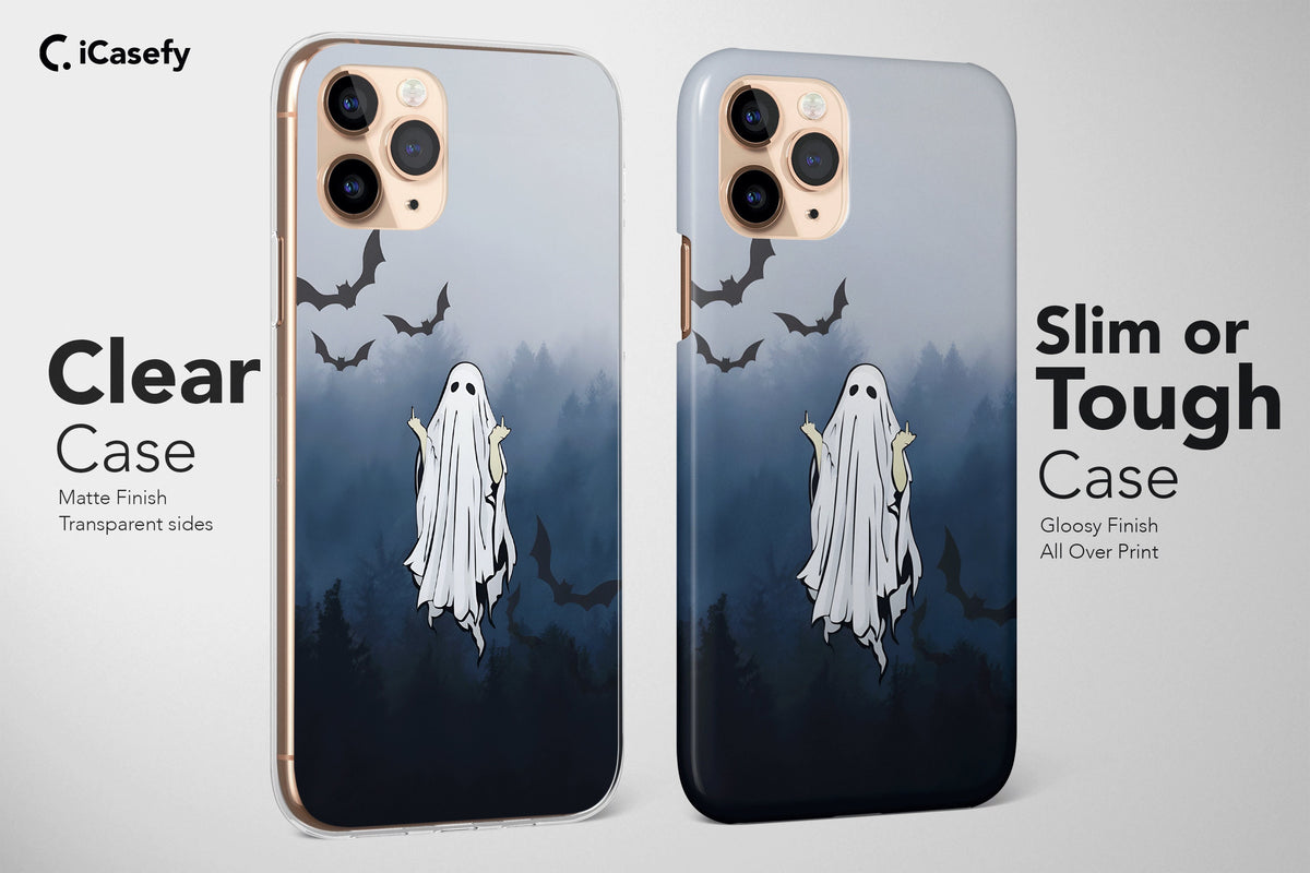 Ghost Phone Case Spooky Art Halloween Cover - Image 4