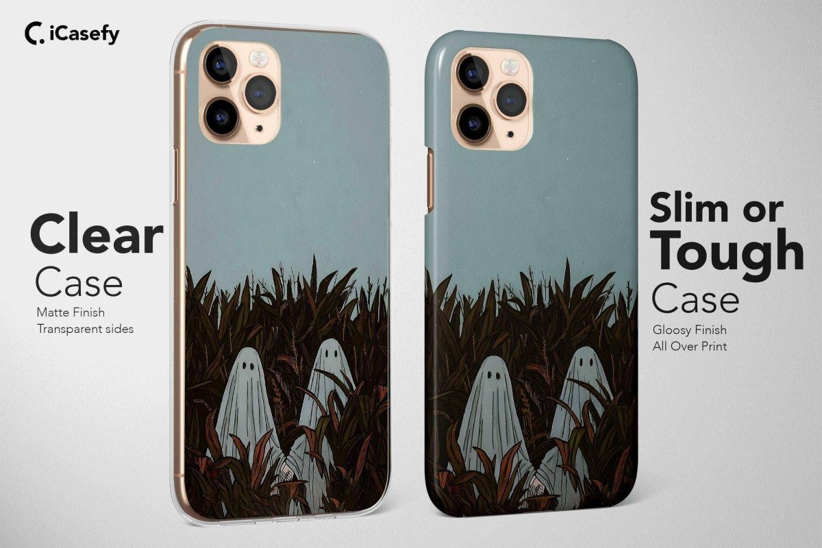 Ghost Phone Case Spooky Art Halloween Cover - Image 3