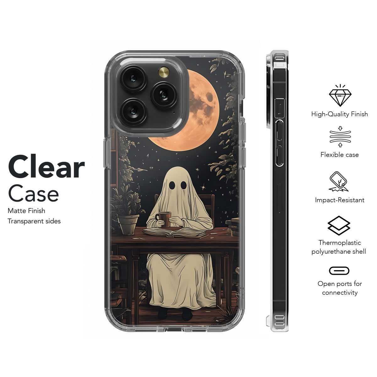 Ghostly Library Night
 Phone Case iPhone Samsung Cover Pixel 4211 - Image 8