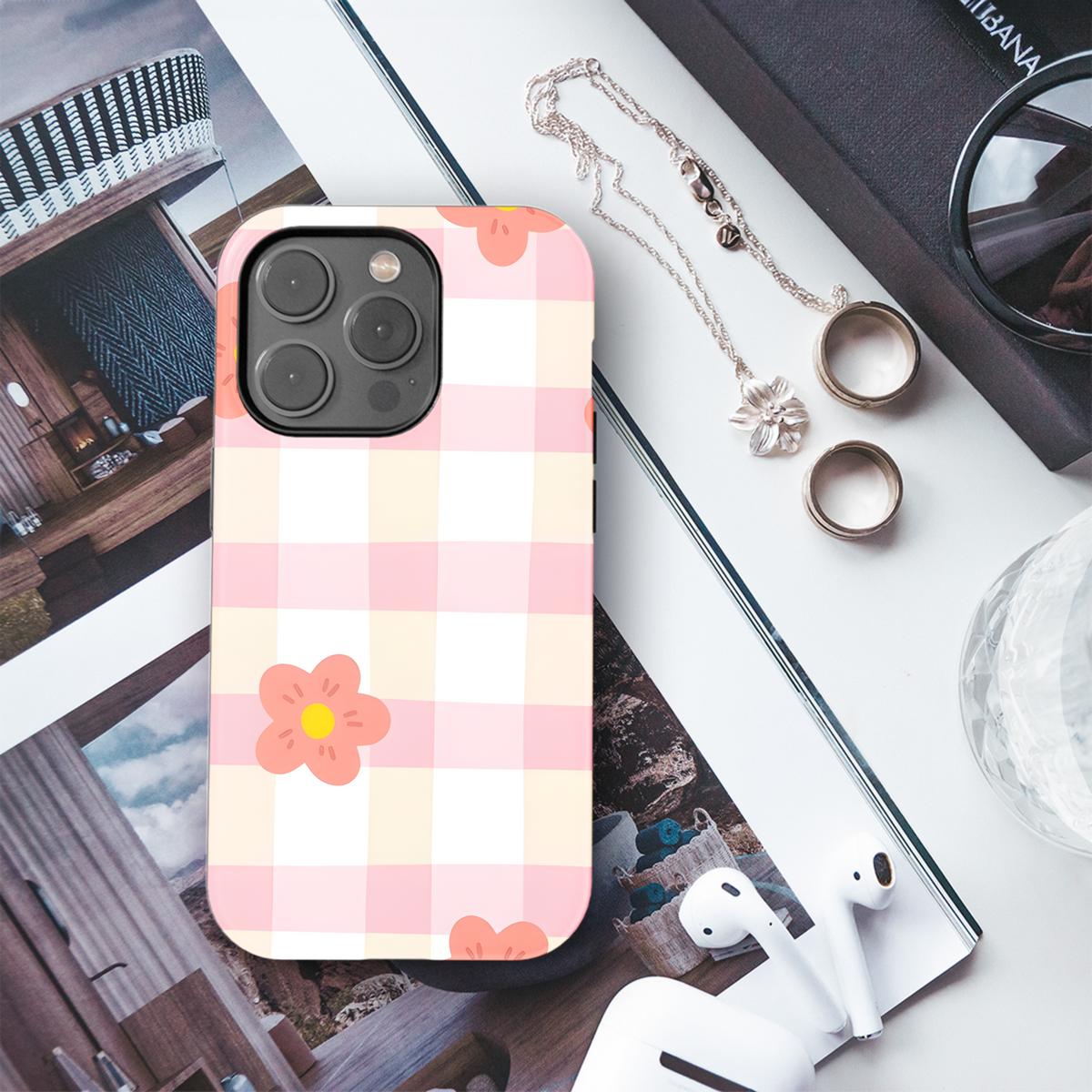 Gingham Easter Phone Case iPhone Samsung Cover Pixel 2795 - Image 3