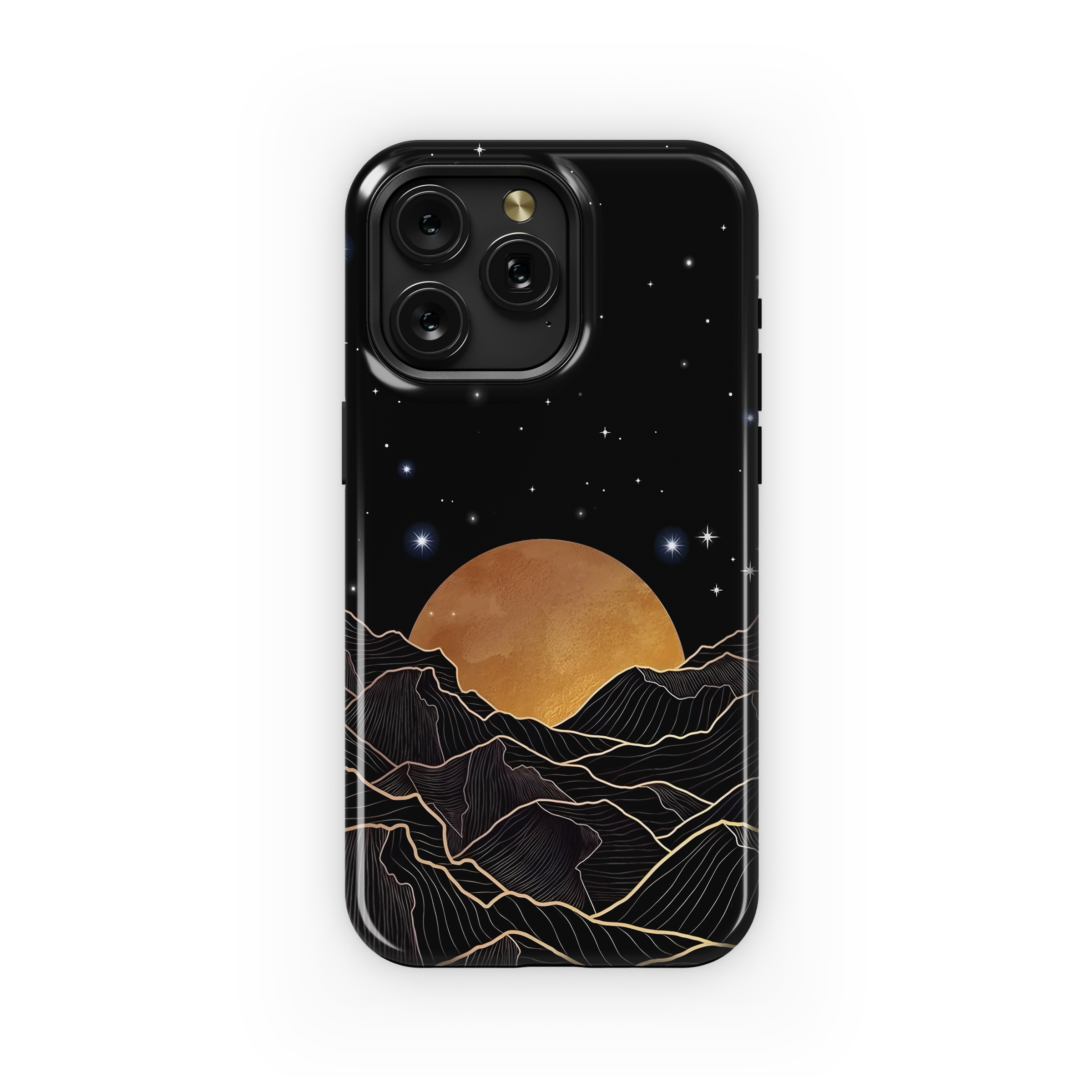 Golden Celestial Landscape
 Phone Case iPhone Samsung Cover Pixel 4432 - Image 1