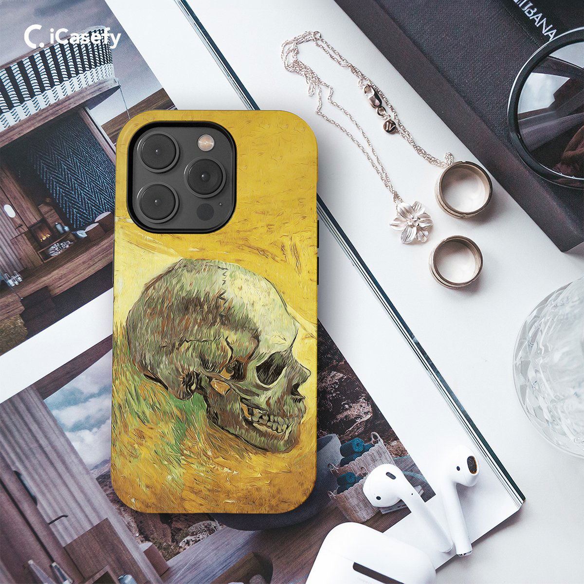 Goth Skeleton Phone Case iPhone Samsung Pixel & More - Image 3