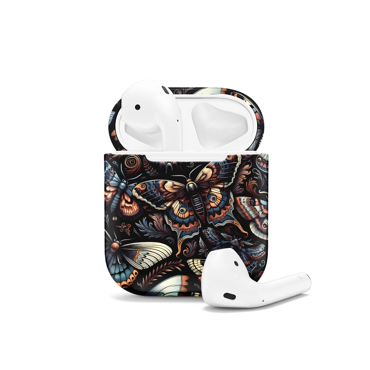 Gothic Moths Butterflies AirPods Case AirPods Pro AirPods Pro 2 AirPods 3 AirPods 2 Glossy 1688 - Image 1