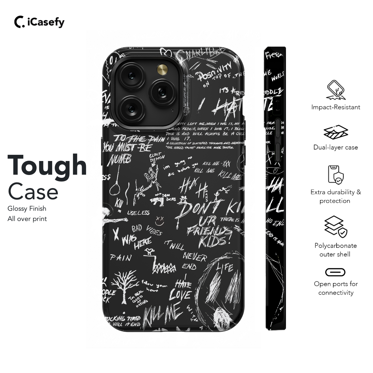 Gothic Quote Phone Case iPhone Samsung Pixel & More 191 - Image 5