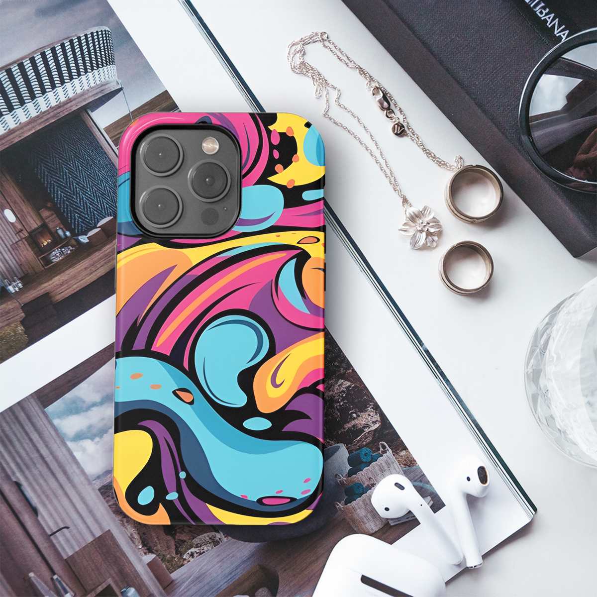 Graffiti Abstract Phone Case iPhone Samsung Cover Pixel 2597 - Image 3