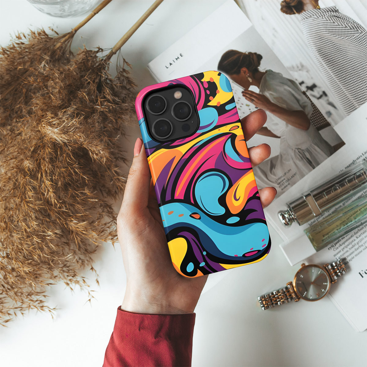 Graffiti Abstract Phone Case iPhone Samsung Cover Pixel 2597 - Image 4