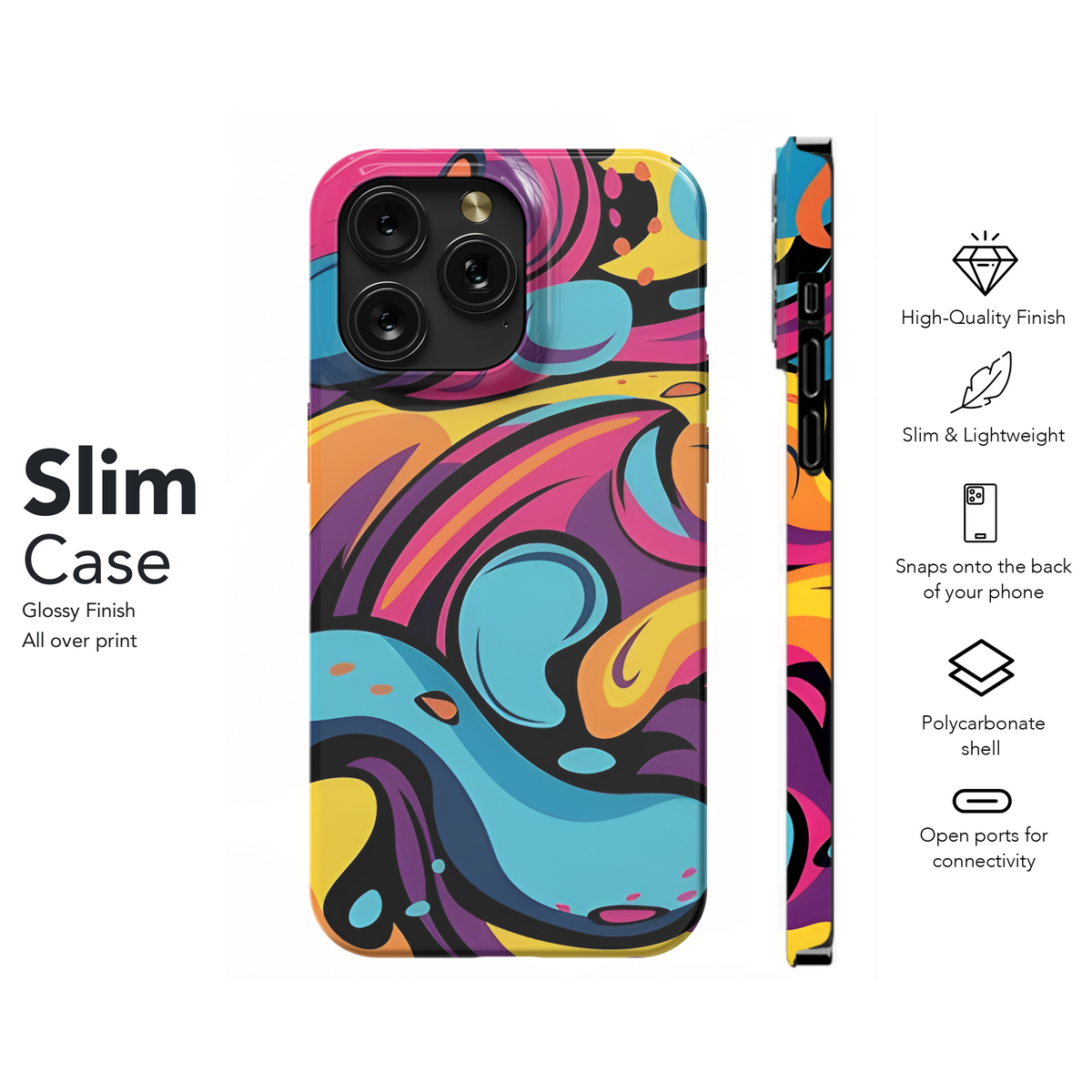 Graffiti Abstract Phone Case iPhone Samsung Cover Pixel 2597 - Image 7