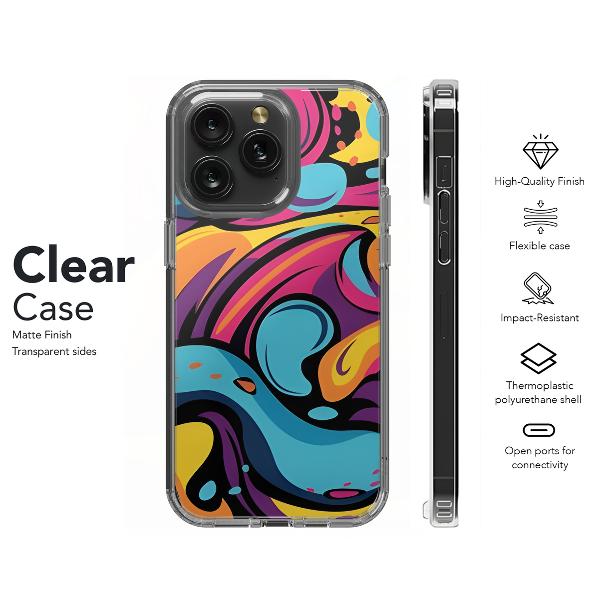 Graffiti Abstract Phone Case iPhone Samsung Cover Pixel 2597 - Image 8