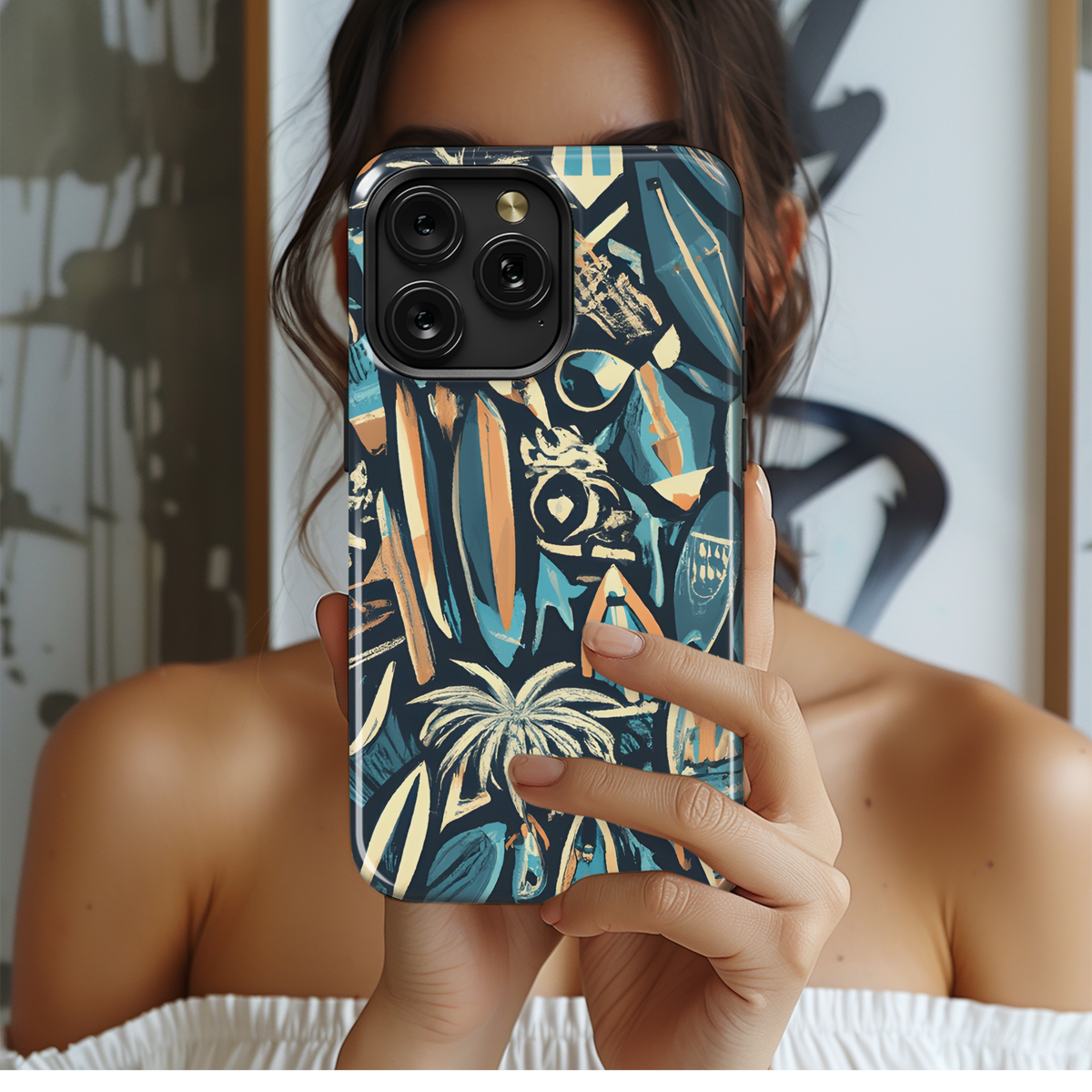 Graffiti Tropical Phone Case iPhone Samsung Cover Pixel 3576 - Image 2