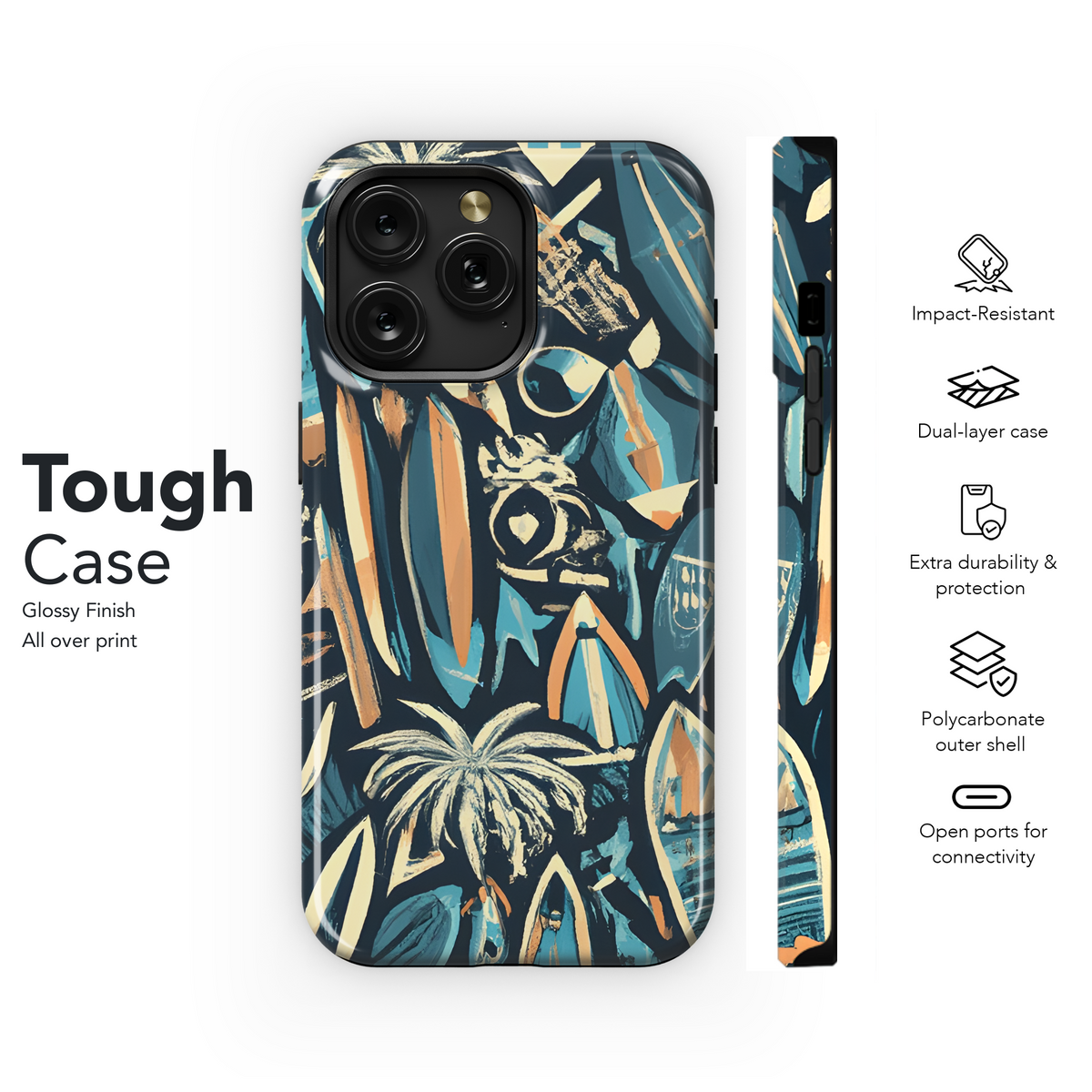 Graffiti Tropical Phone Case iPhone Samsung Cover Pixel 3576 - Image 6