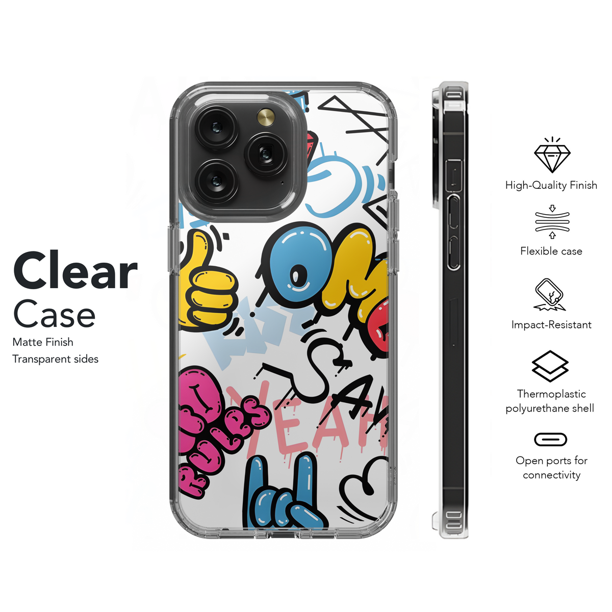 Graffiti Wall Phone Case iPhone Samsung Cover Pixel 2827 - Image 8